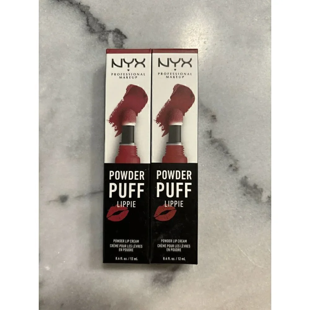 NYX Powder Puff Lippie Powder Lip Cream in Pop Quiz Lot of 2